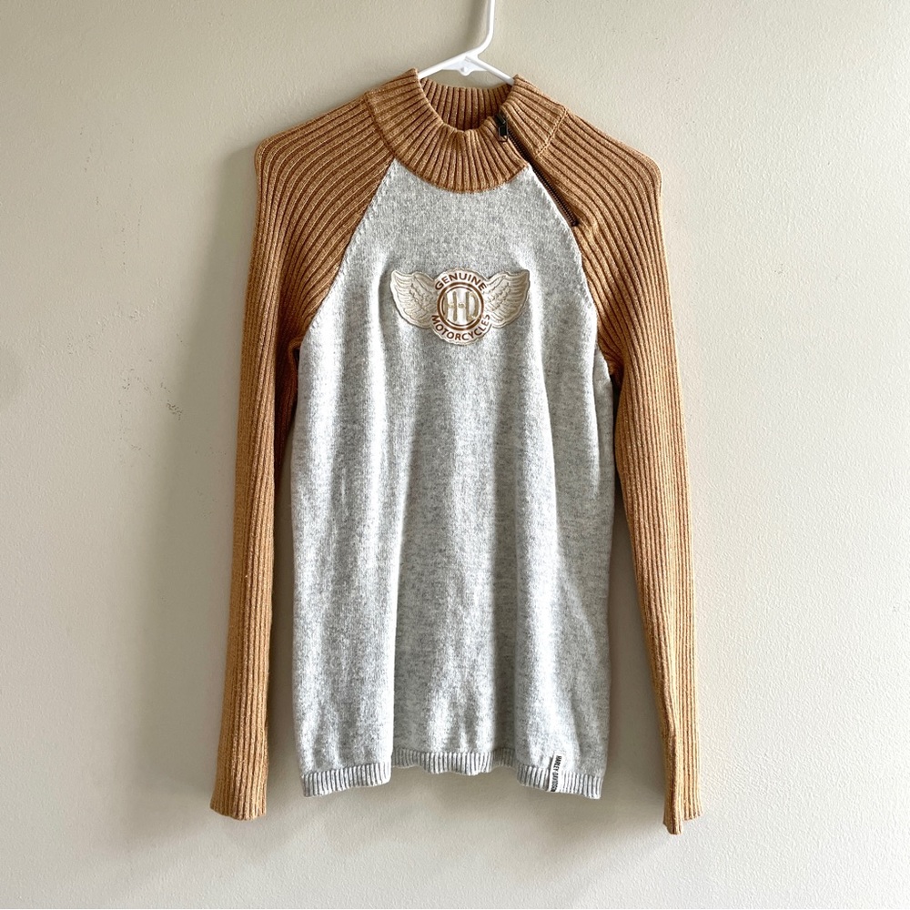 Women’s Harley Davidson Long Sleeve Dressy Sweater Sweat Shirt Size Small
